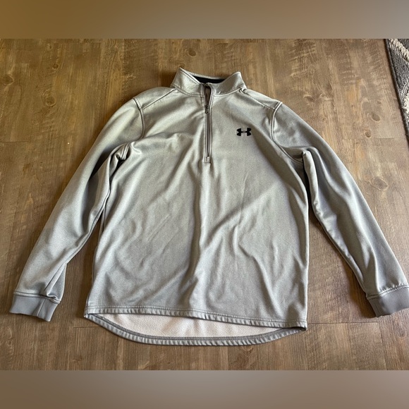 Under Armour Men's Gray Quarter-Zip Pullover fleece - Picture 3 of 7